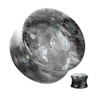 Plug af naturlig sort labradorite Piercing - Danmark