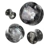 Plug af naturlig sort labradorite Piercing - Danmark