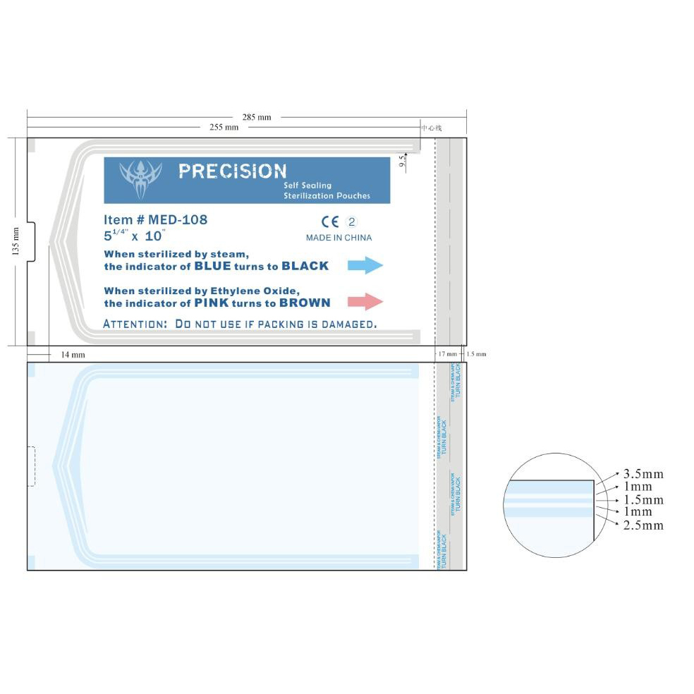 Selvlukkende autoklaveposer Kropspiercing - Danmark