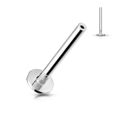 Løs push-in labret af 14 karat guld