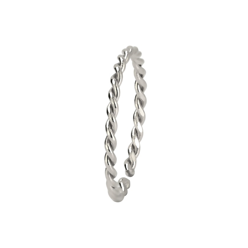 Simpel endeløs snoet ring Piercinger - Danmark