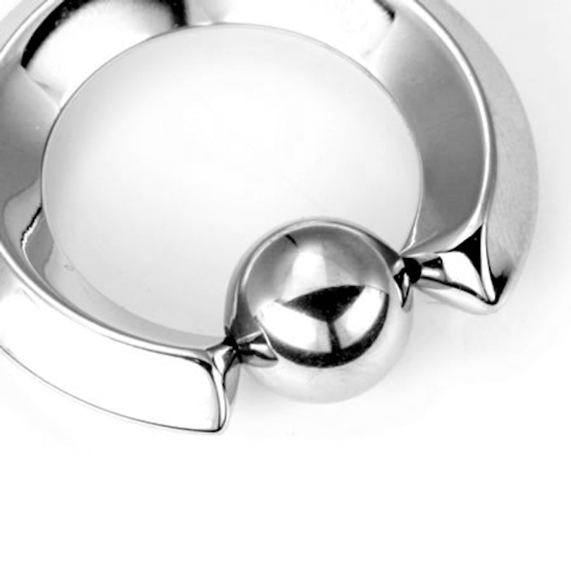 Stor kuglering med firkantet tråd Piercinger - Danmark