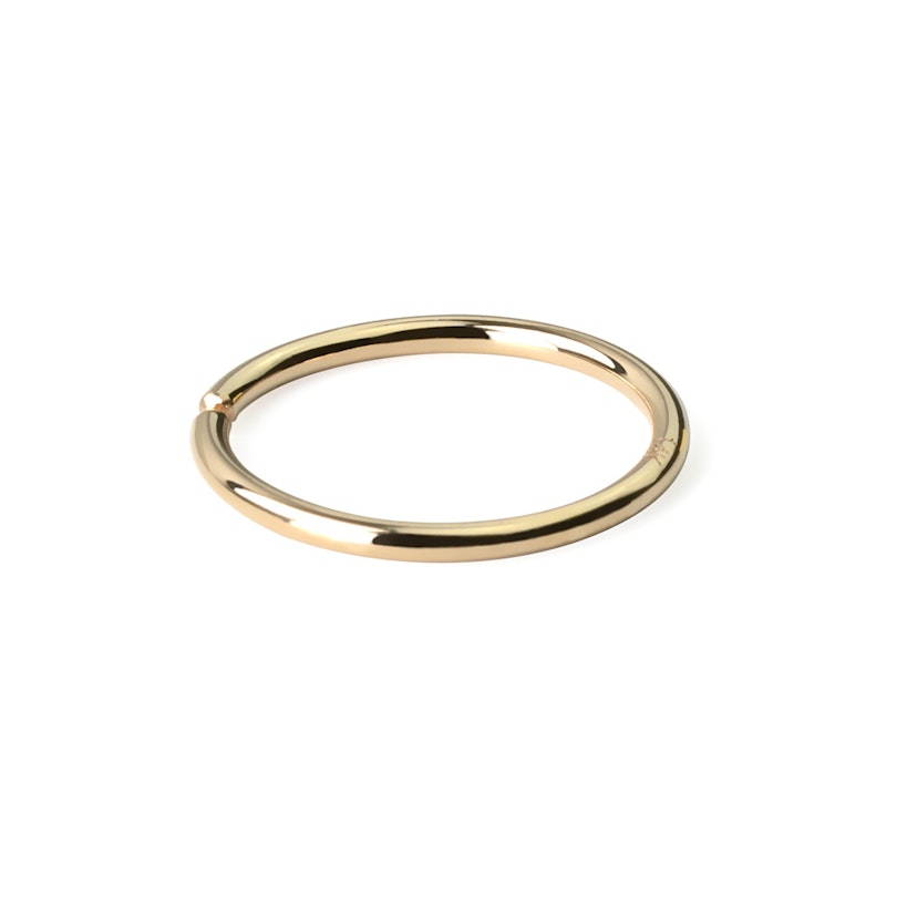 Simpel endeløs ring af 14 karat guld Piercinger - Danmark
