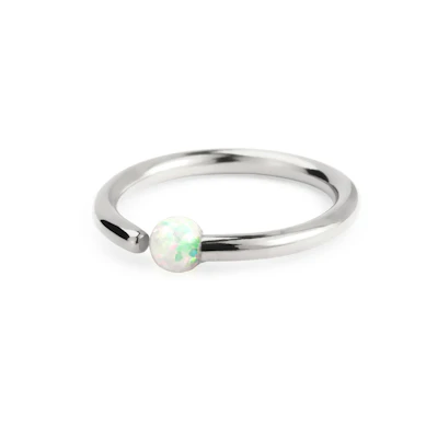 Ring med fast opalkugle