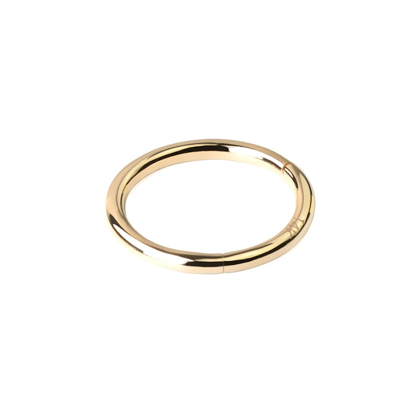 Endeløs ring af 14 karat guld med hængsel Piercing - Danmark