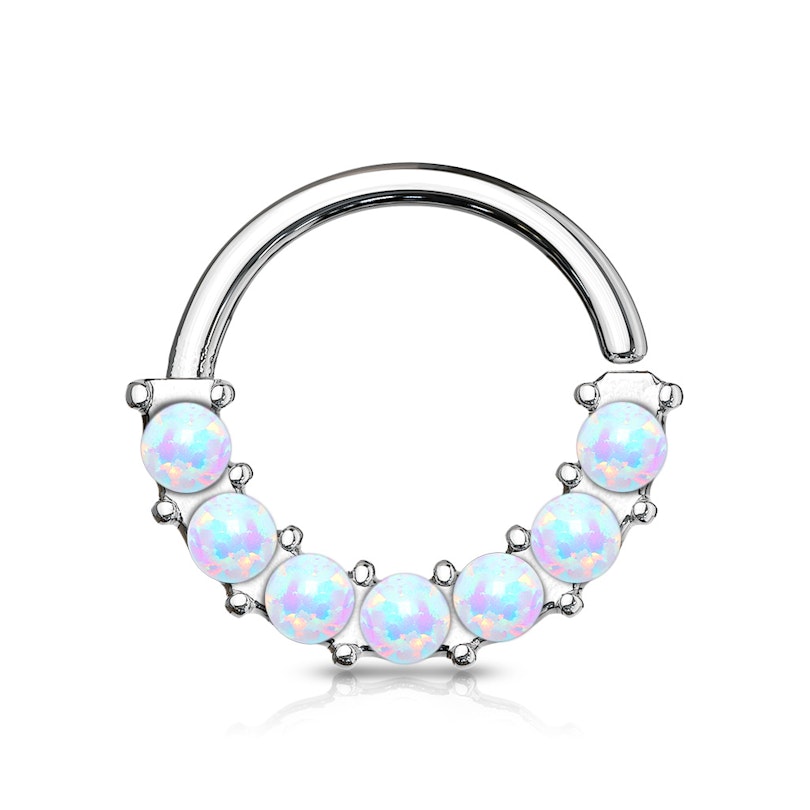 Ring med opalsten på fronten Piercinger - Danmark