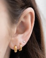 Hængslet segmentring med hjerter Kropspiercing - Danmark