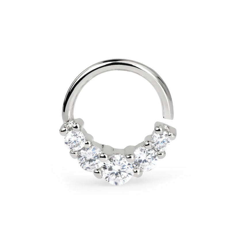 Simpel endeløs ring med forskellige størrelser sten Kropssmykker - Danmark