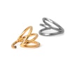 Tredobbelt ring af titanium Piercinger - Danmark