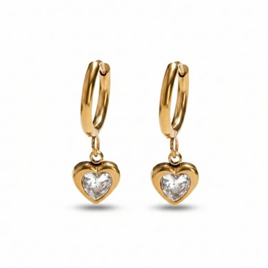 To ringe med hjertevedhæng