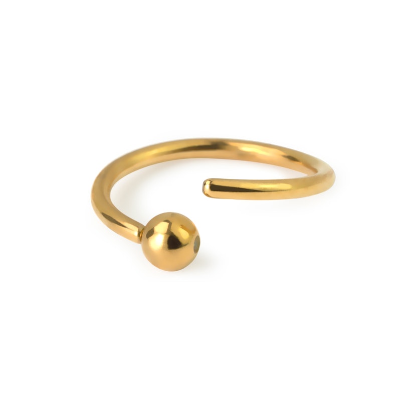 Ring med fast kugle Kropssmykker - Danmark