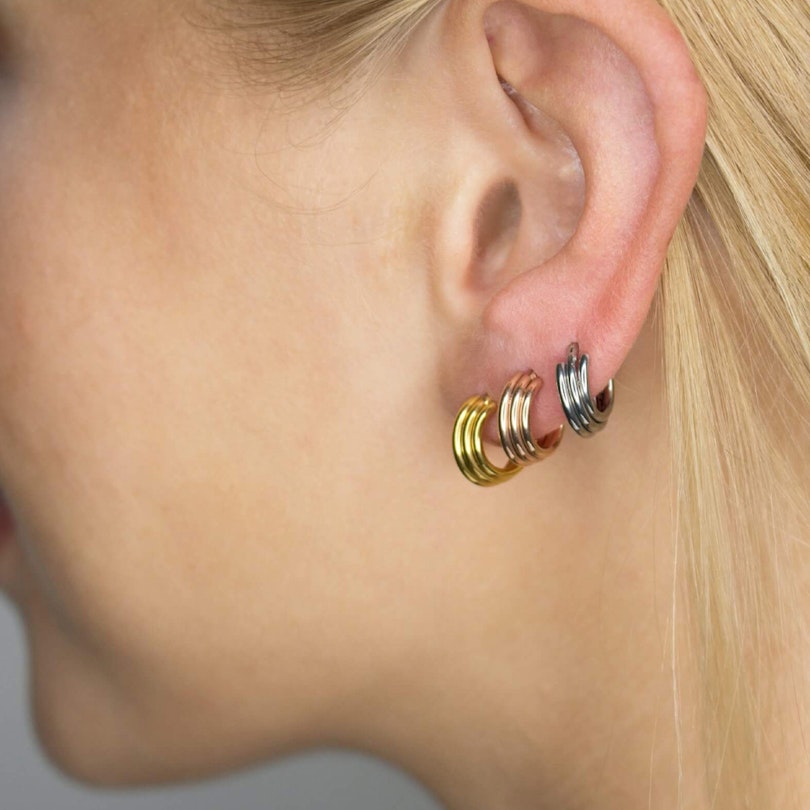 3-lags ring med hængsel Kropssmykker - Danmark