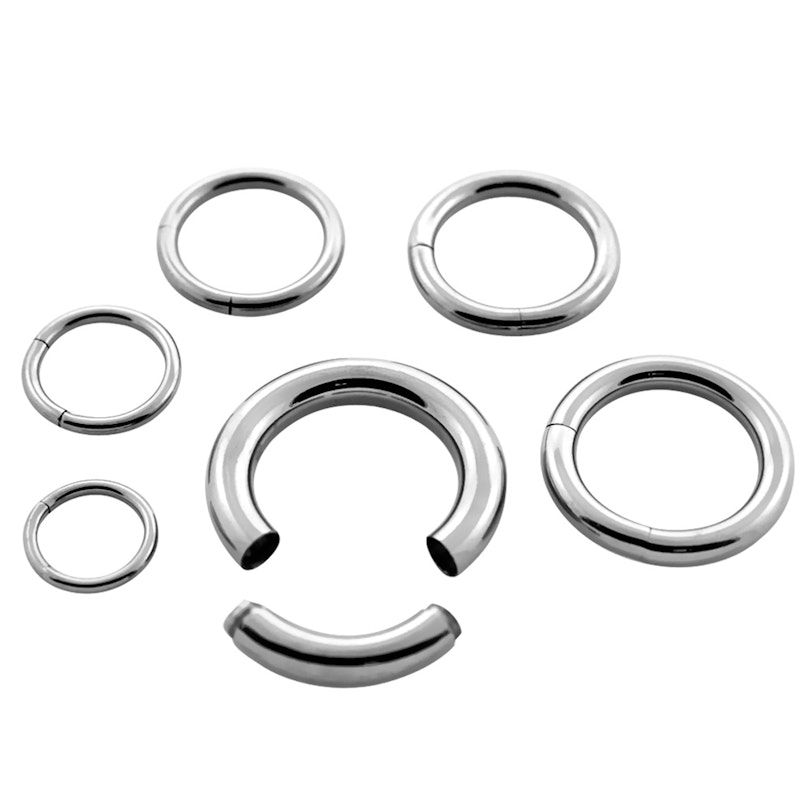 Endeløs piercingring af titanium Piercinger - Danmark