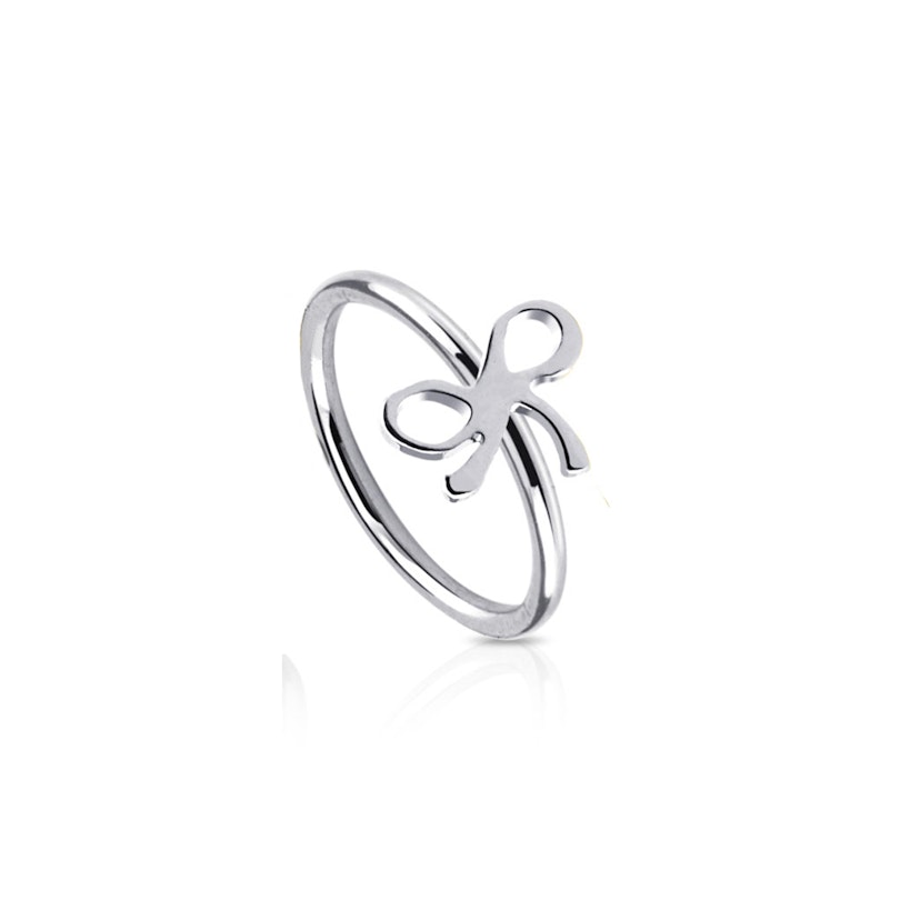 Ring med sløjfe Piercingsmykker - Danmark