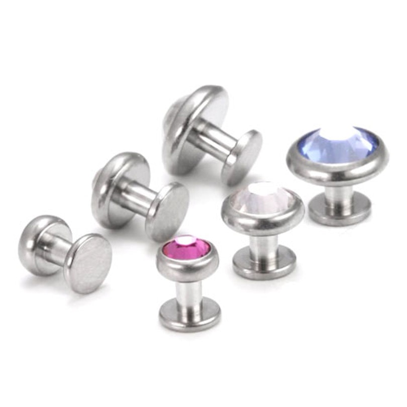 Skin anchor med sten Kropspiercing - Danmark