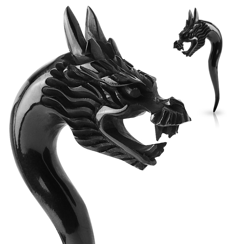 Taper af horn med dragehoved Kropspiercing - Danmark