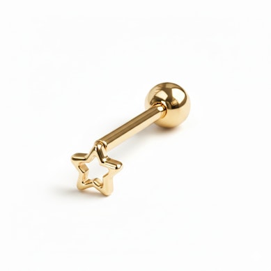 Tungestav af titanium med stjerne