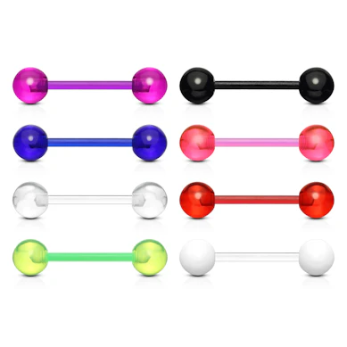 8 teflon tungepiercinger