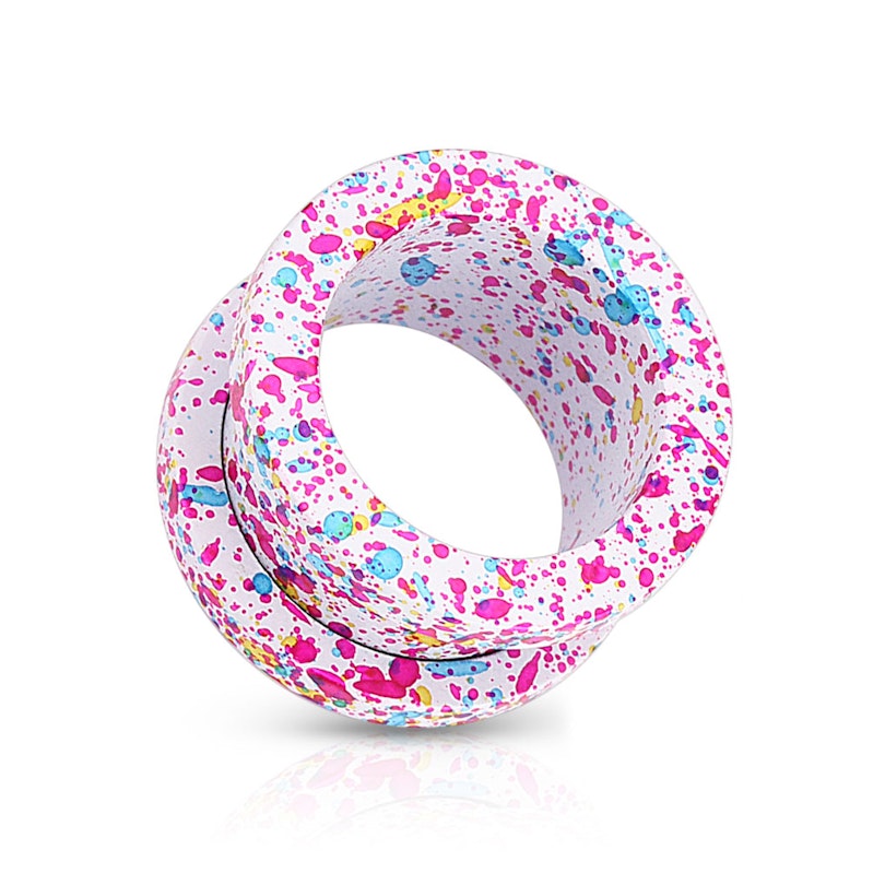 Tunnel med stænkpletter og skruegevind Piercinger - Danmark