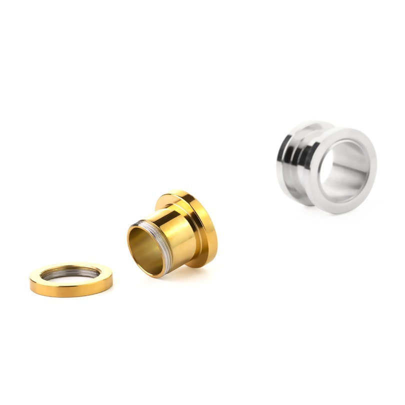 Tunnel af kirurgisk stål med skruegevind Kropssmykker - Danmark