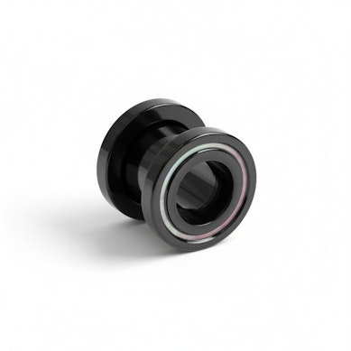 Sort tunnel med kant af perlemor