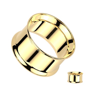 Titaniumtunnel med buede kanter