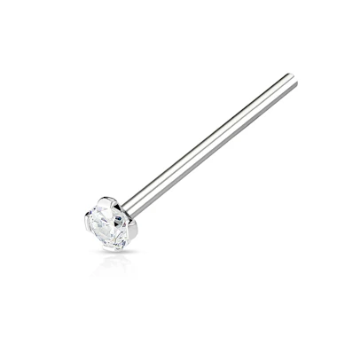 Næsestuds med stift sat sten