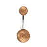 Navlepiercing med diamantlook Kropspiercing - Danmark