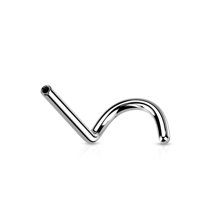 Push-in næseskrue uden gevind i titanium Piercing - Danmark