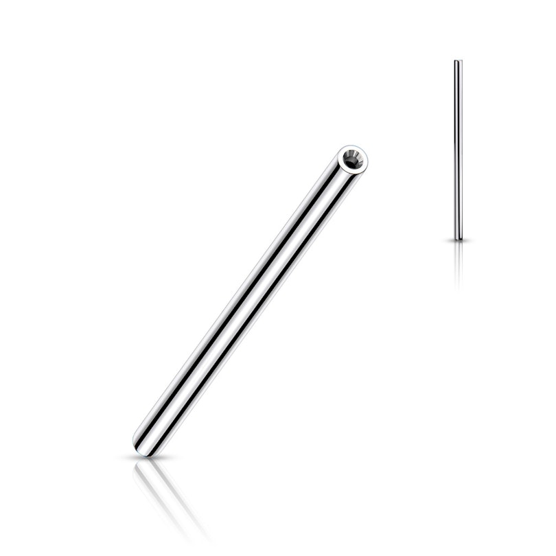 Trådløs push-in stav af titanium Kropssmykker - Danmark