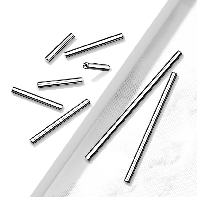 Trådløs push-in stav af titanium Kropssmykker - Danmark