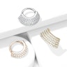 Ring med flere lag og sten Piercing - Danmark
