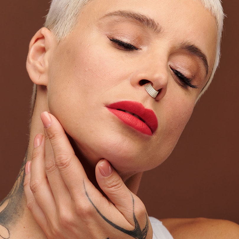 Ring med flere lag og sten Piercing - Danmark