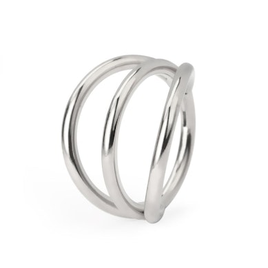 Tredobbelt ring af titanium
