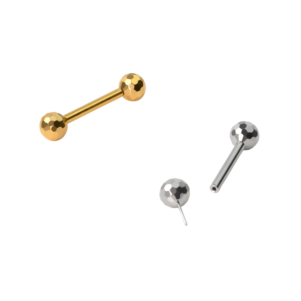 Push-in-stav af titanium med diskokugler