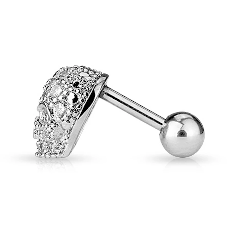 Ørepiercing med skull