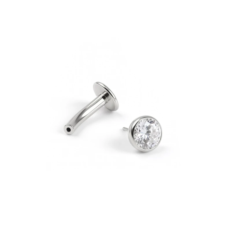 Floating navlering af titanium