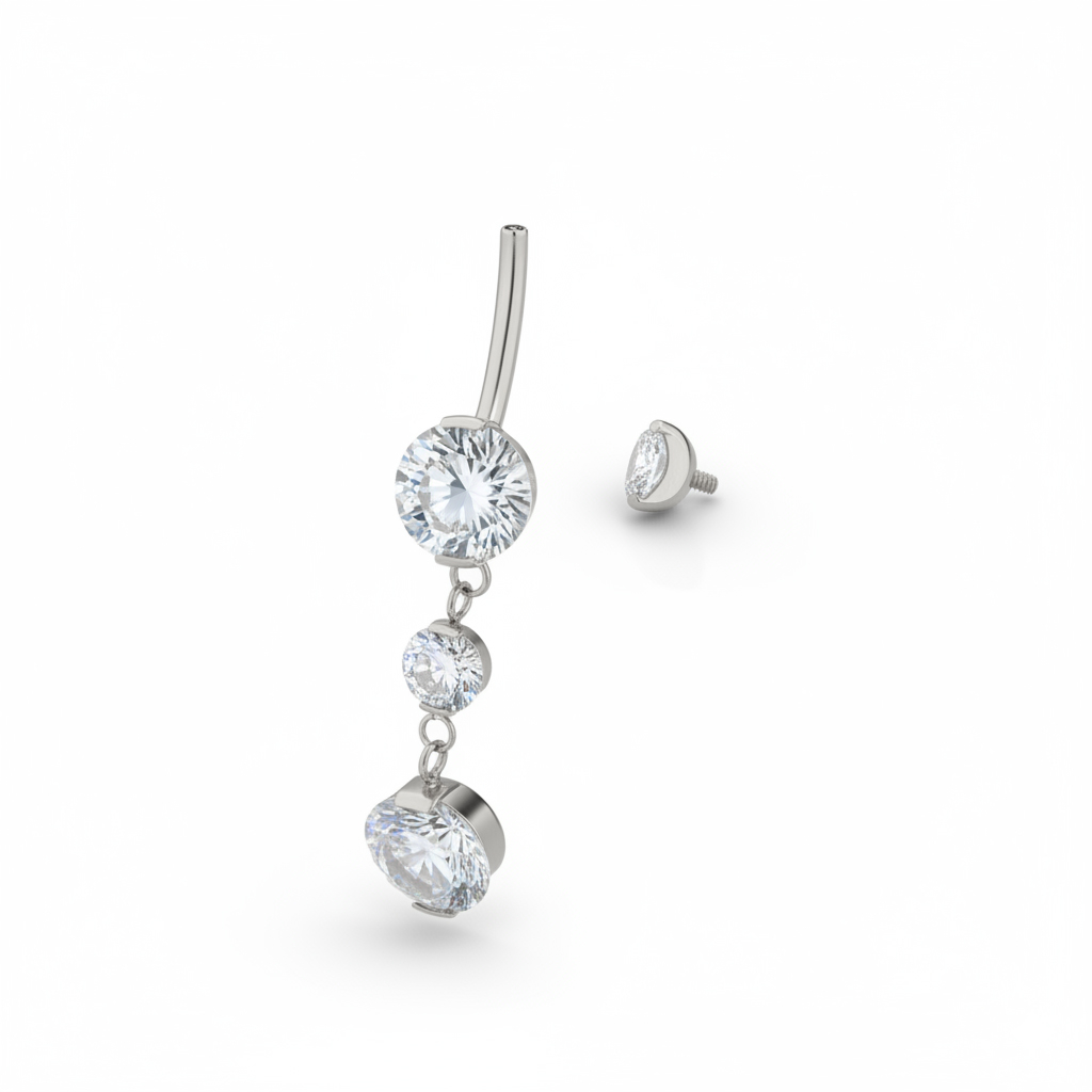 Titaniumnavlering med vedhæng