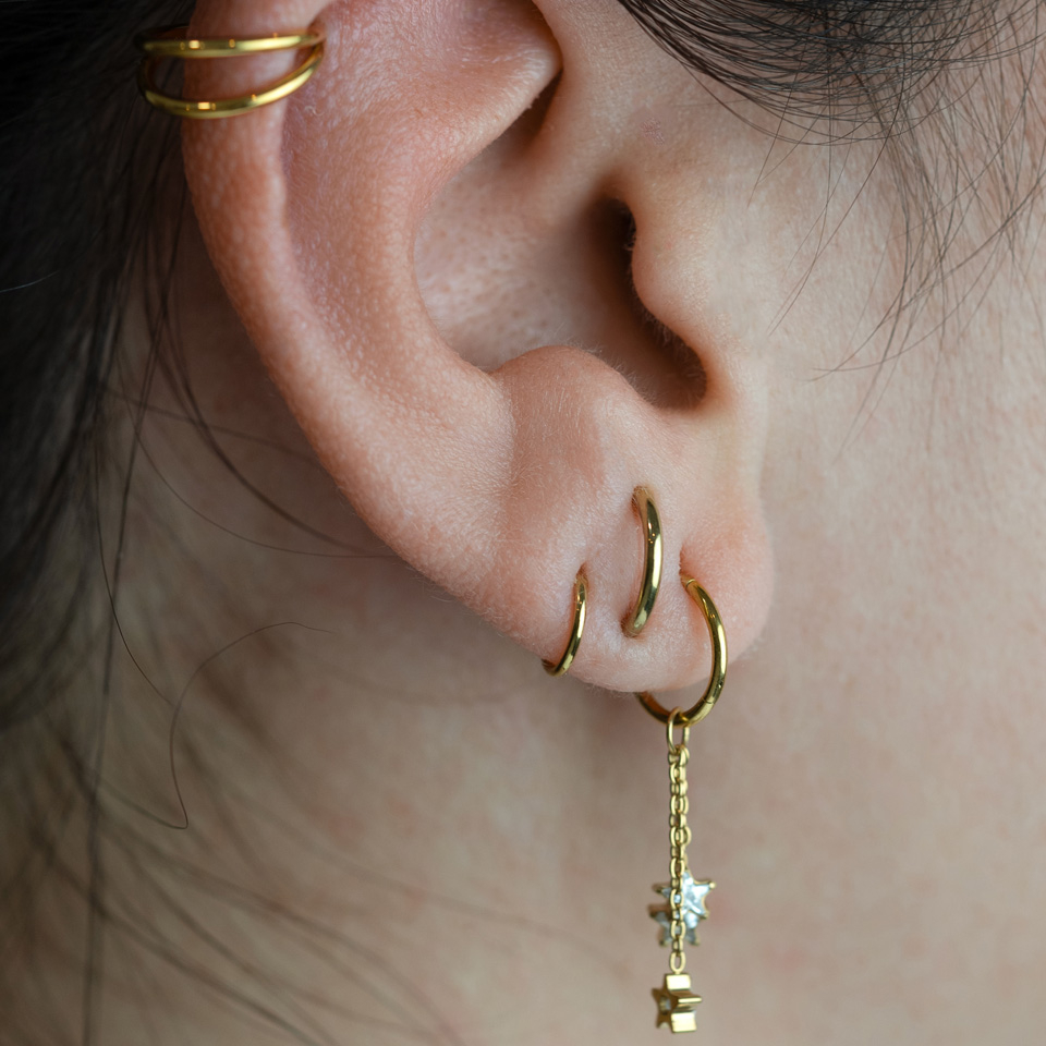 Vedhæng med trio af stjerner