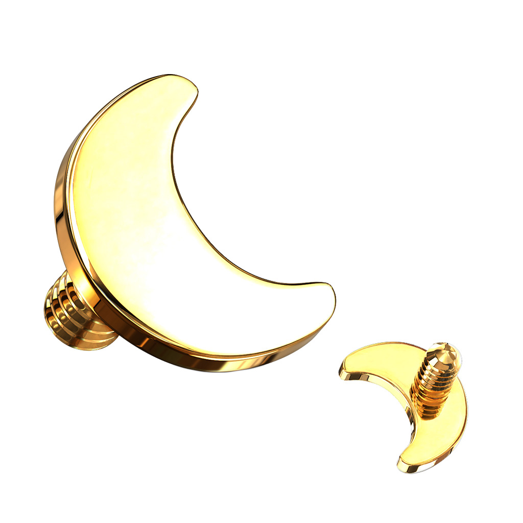 Dermal-top med måne af titanium