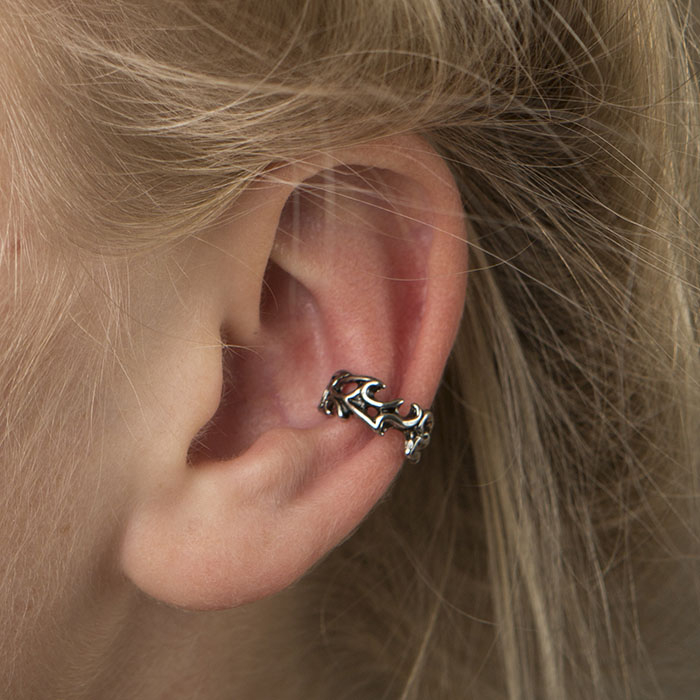 Earcuff med hullet mønster