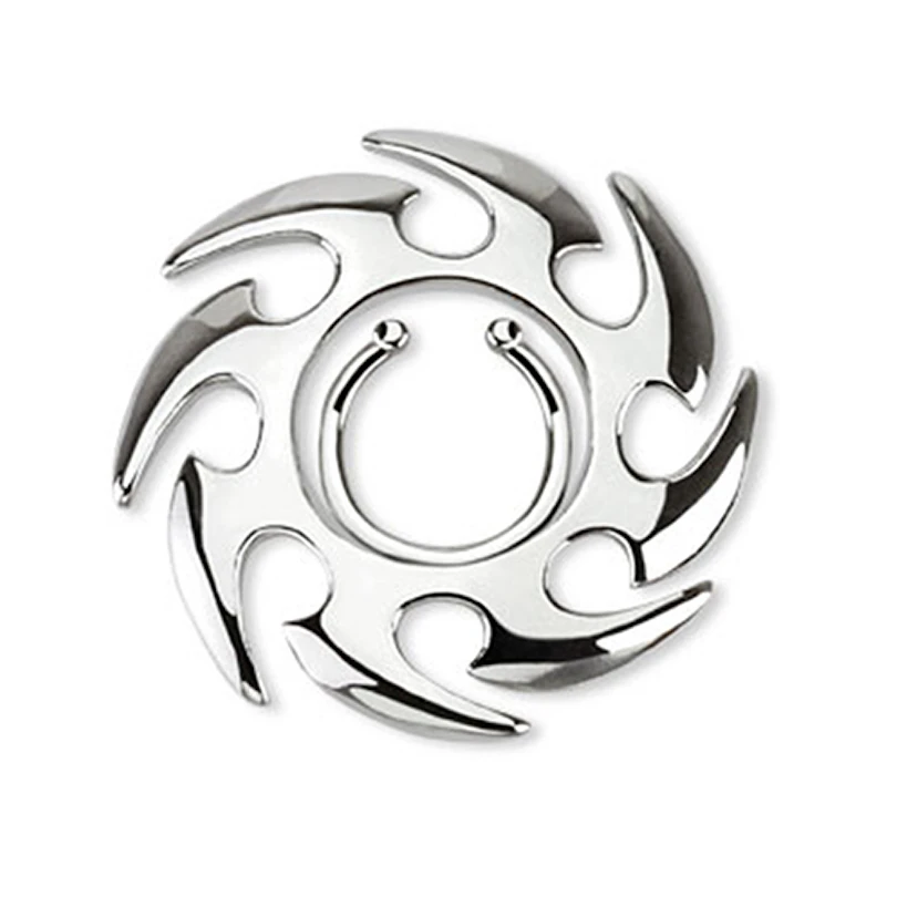 Fake brystpiercing med tribalsol