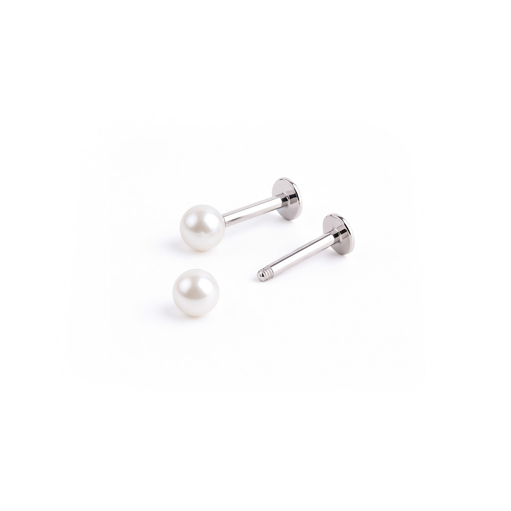 Labret med metalliske kugler