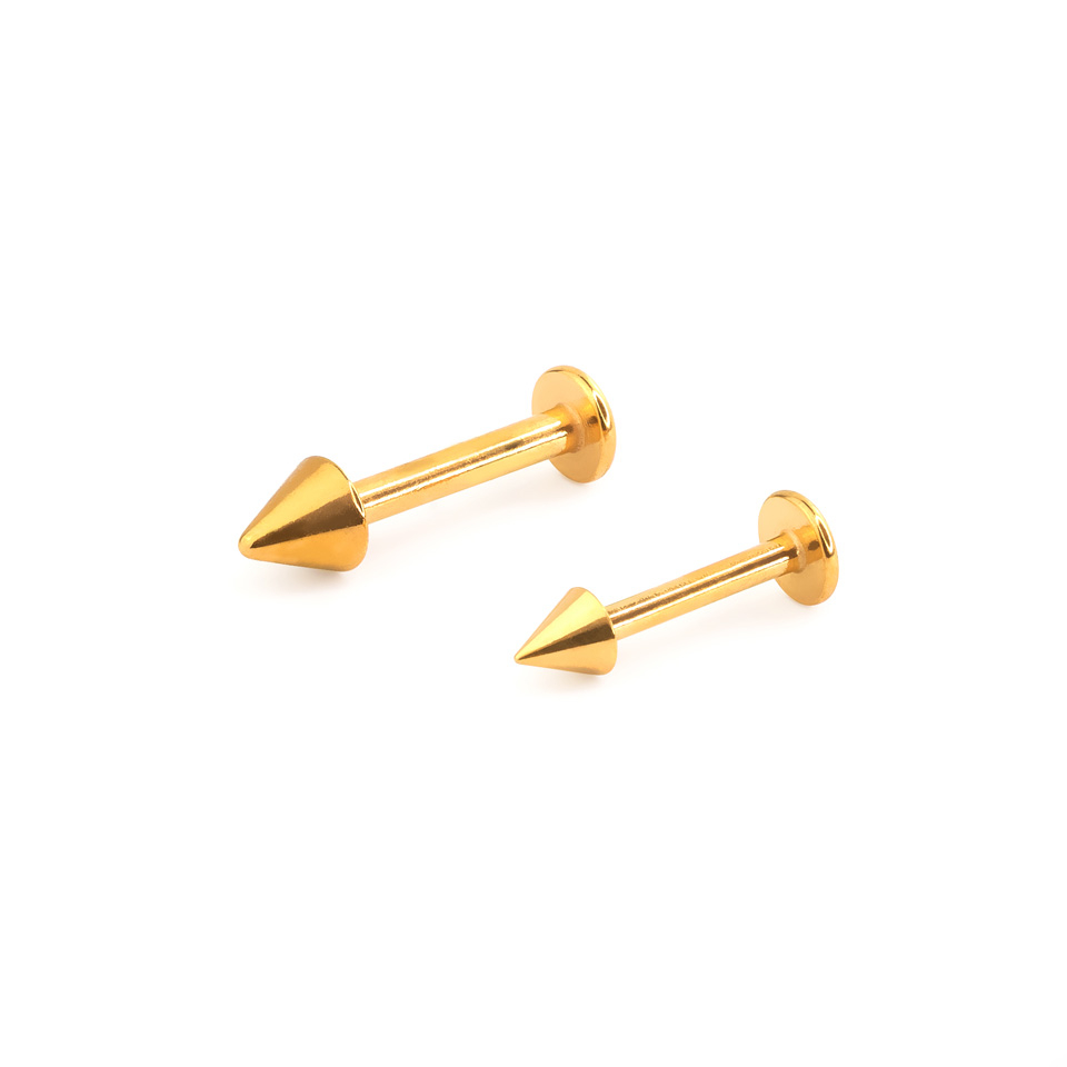 Labret i flere farver med spike