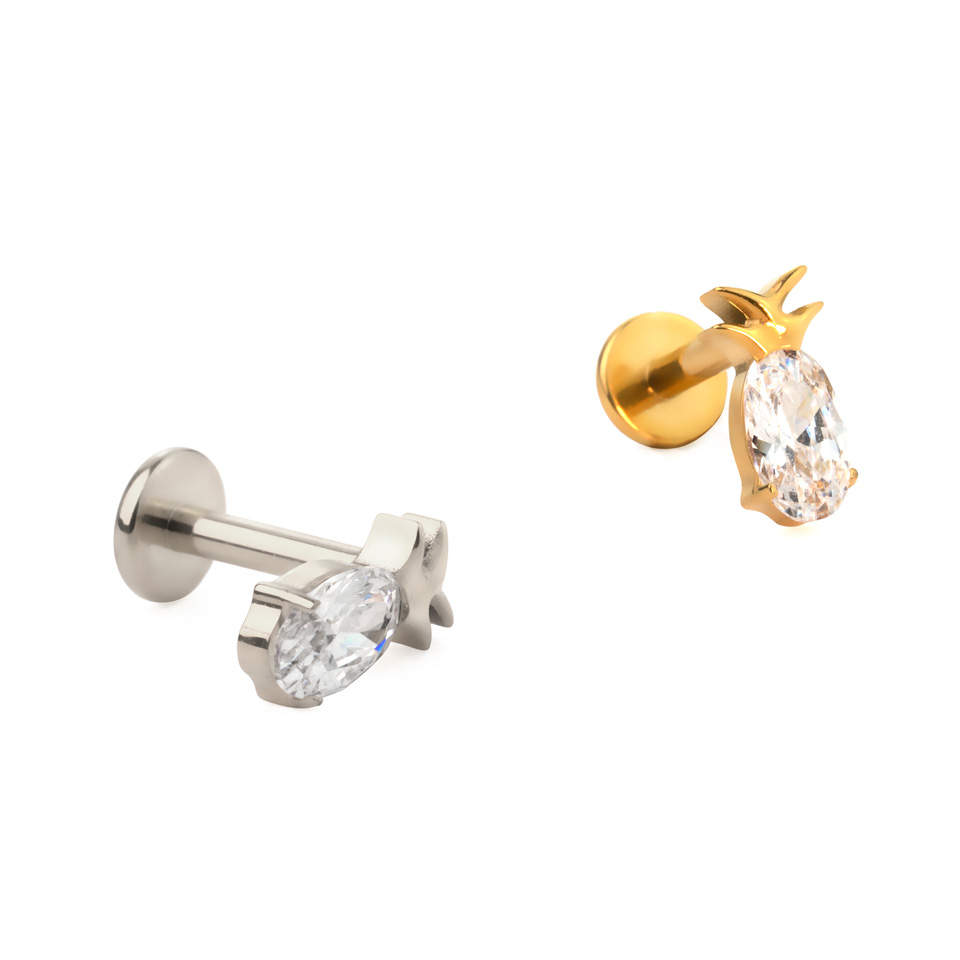 Titaniumlabret med ananasdesign