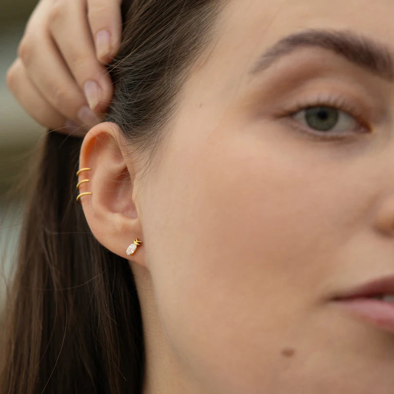 Titaniumlabret med ananasdesign