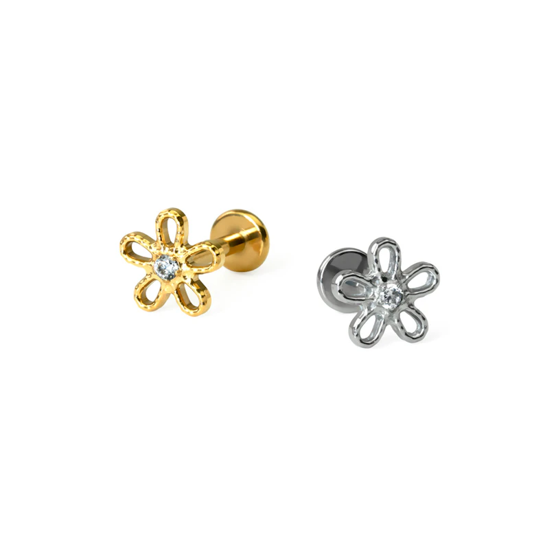 Blomsterlabret af titanium