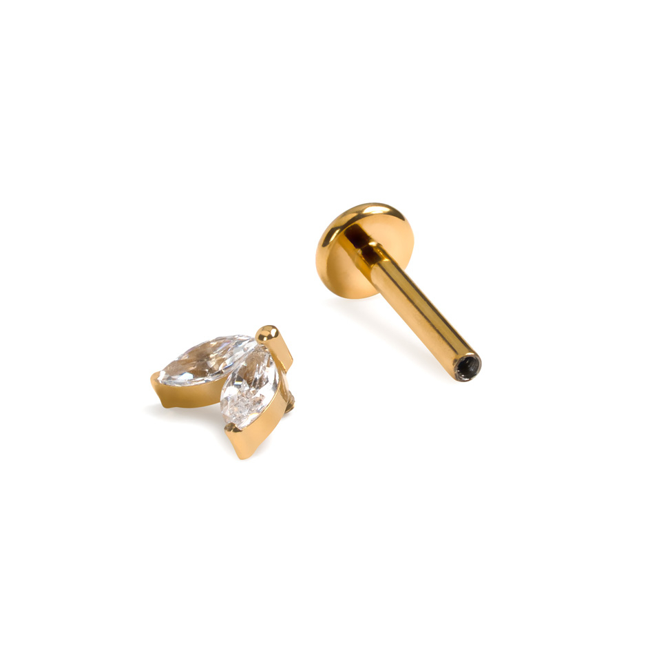 Titaniumlabret med tvillingesten