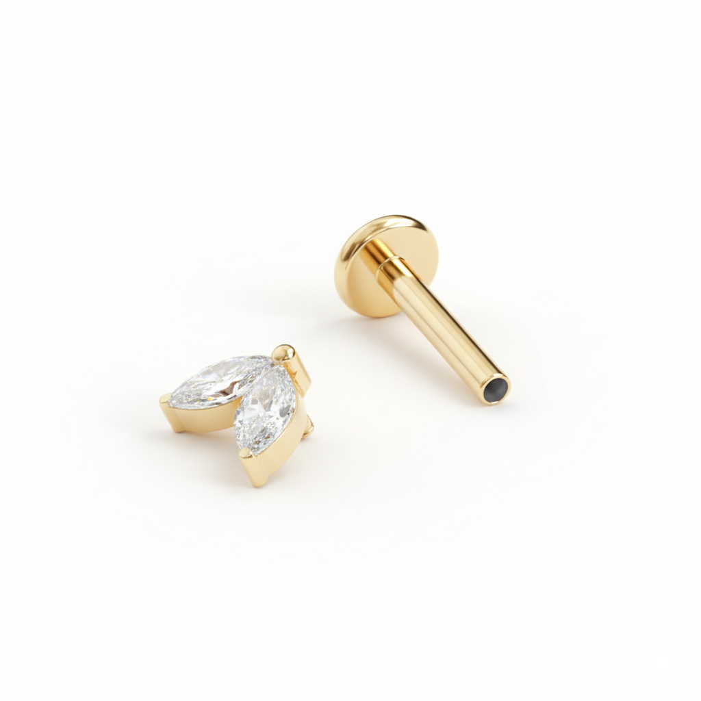 Titaniumlabret med tvillingesten