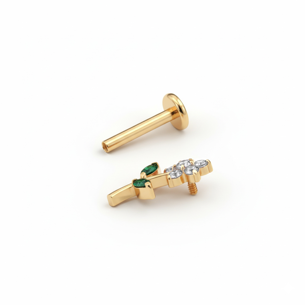 Sød blomst på flat back-labret